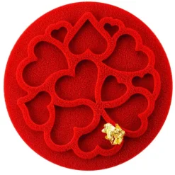 Mini Moule Silicone Cœur ⌀ 6 x H 0,2 cm (x6) - Silikomart