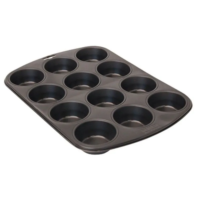 Moule acier antiadhésif 12 muffins - De Buyer