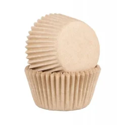 Moule a muffin et cupcake compostable Naturel x45 - Chevalier