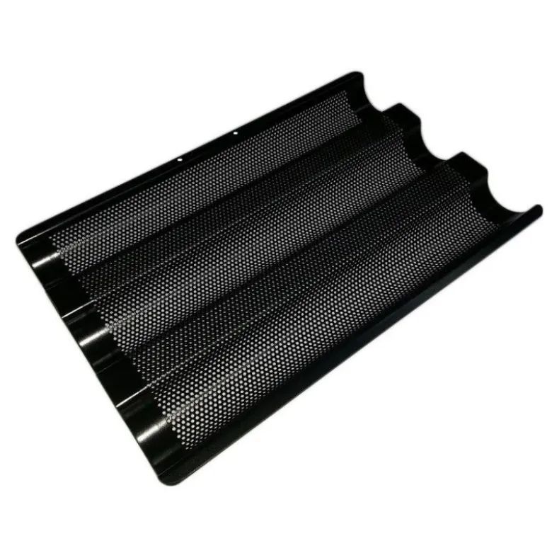 Moule baguette ficelle x3 perforé - Patisse