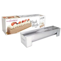 Moule bûche inox avec insert - ScrapCooking