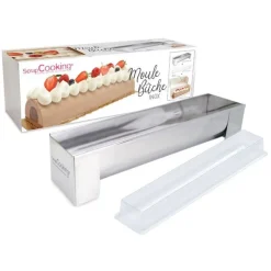 Moule bûche inox avec insert - ScrapCooking