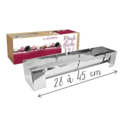 Moule à bûche inox XXL 10 à 15 personnes - ScrapCooking