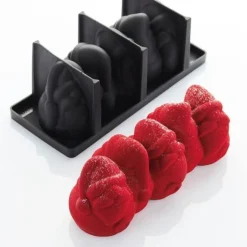 Moule bûche Santa Père Noël silicone 3D - Pavoni