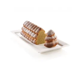 Moule bûche Sapin silicone 3D - Silikomart