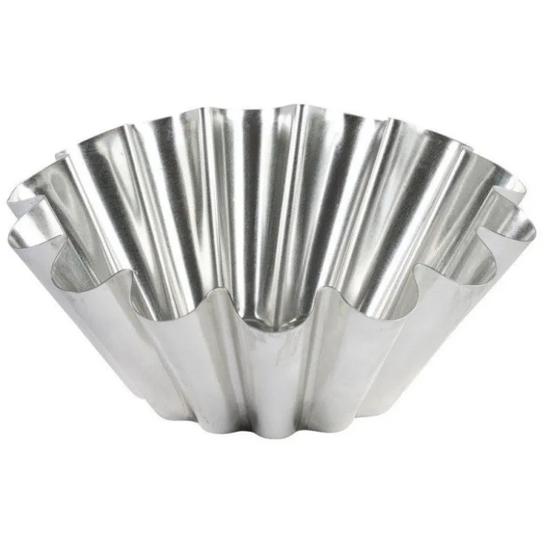Moule à brioche grosses côtes en fer blanc 20 cm – Gobel