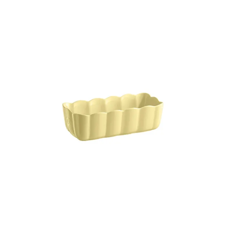 Moule à Cake Rectangulaire en Céramique Jaune Vanille 29 x 13,5 cm Madeleine - Emile Henry