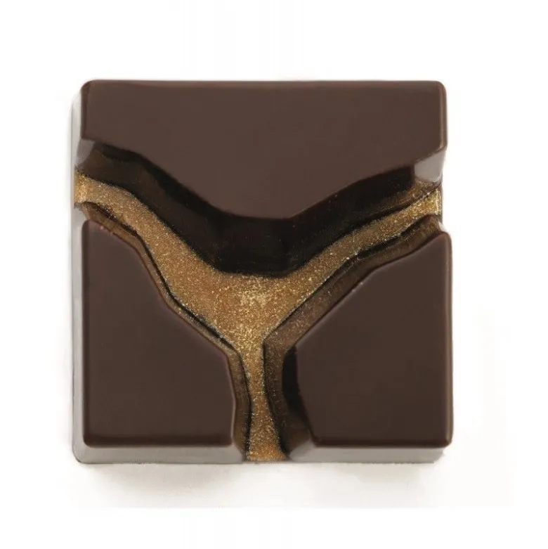 Moule chocolat carré Abyss - Pavoni Italia