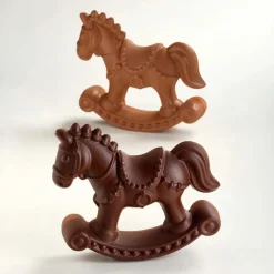 Moule Chocolat Cheval à Bascule 17,5 x 5,5 cm x H 15,5 cm (x2) - Pavoni