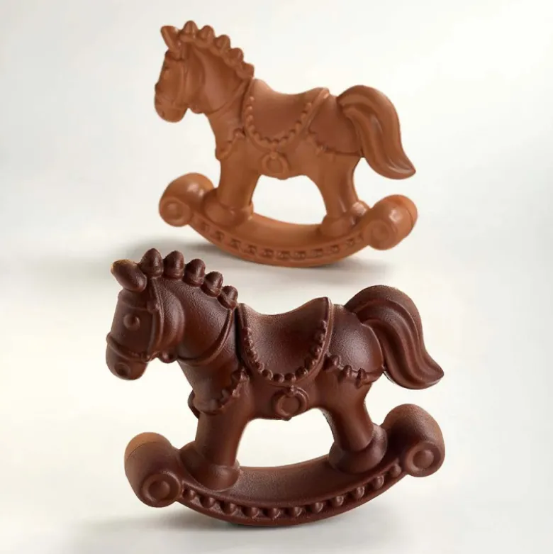 Moule Chocolat Cheval à Bascule 17,5 x 5,5 cm x H 15,5 cm (x2) - Pavoni