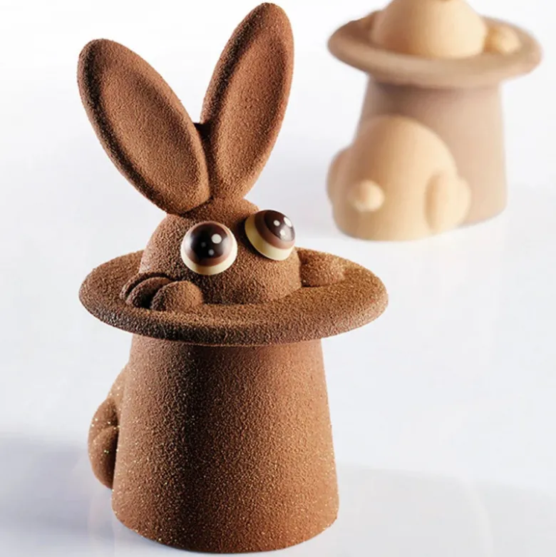 Moule Chocolat Lapin Magique 12 x 10 cm x H 17 cm (x2) - Pavoni