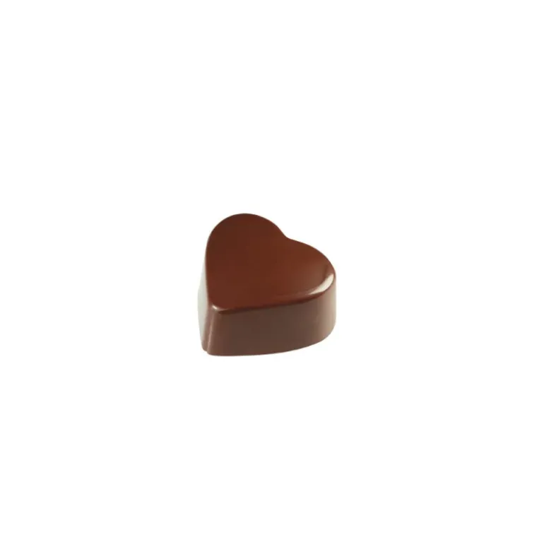 Moule Chocolat Polycarbonate Praline Cœur 2,5 x 2,8 x H 1,6 cm (x24) - Pavoni