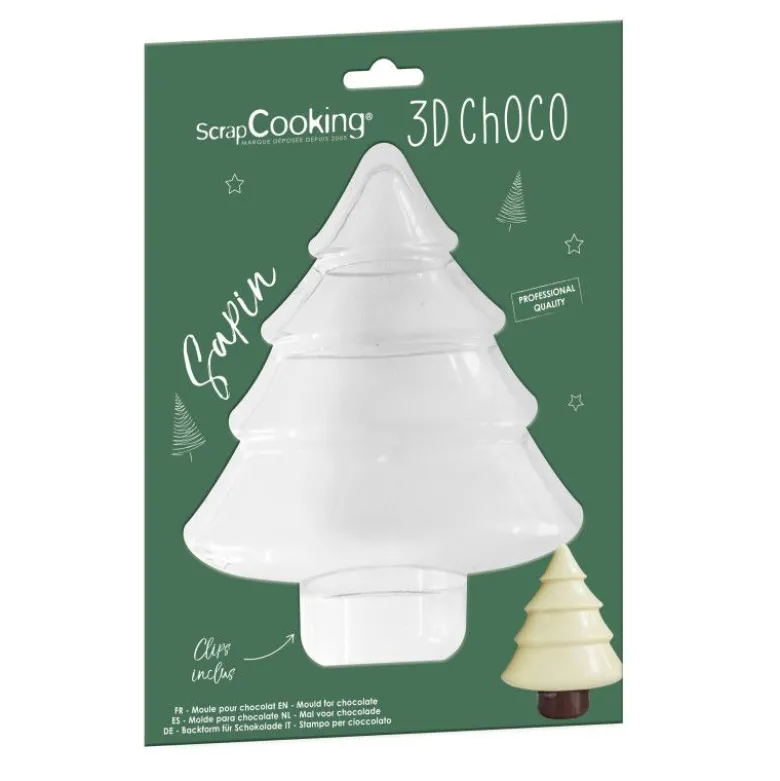 Moule à chocolat Sapin 3D - Scrapcooking