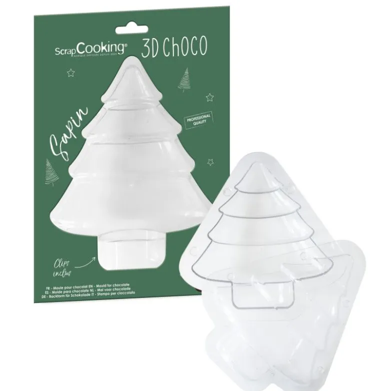 Moule à chocolat Sapin 3D - Scrapcooking