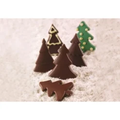 Moule chocolat Sapin x4 - Silikomart