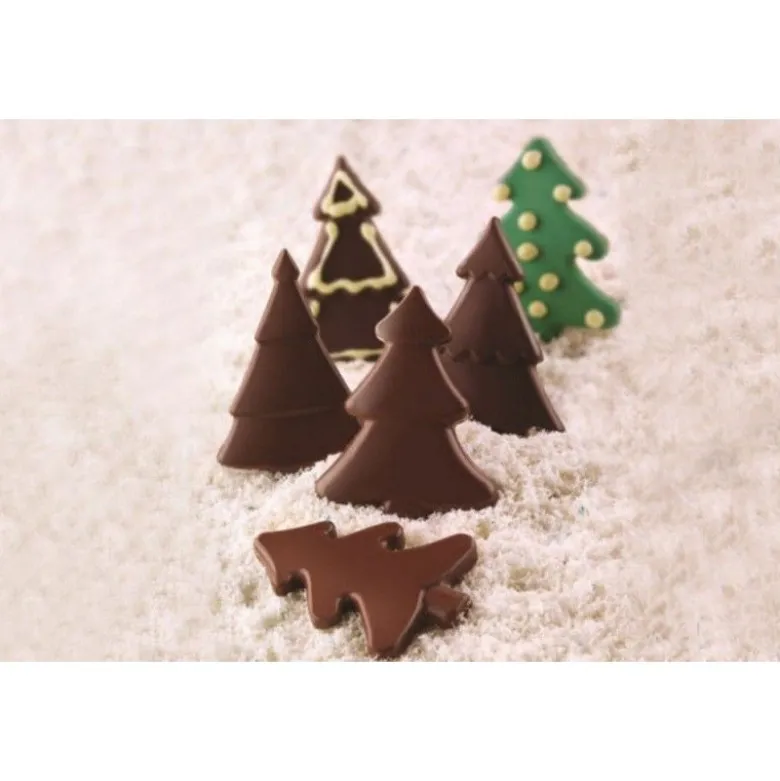 Moule chocolat Sapin x4 - Silikomart