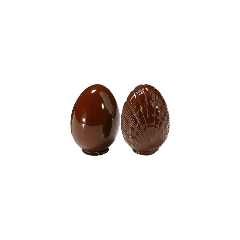 Moule à Chocolat Œuf 150mm lisse et strié (x2) - Cacao Barry