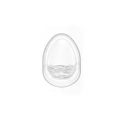 Moule à Chocolat Œuf Nest 5,8 x 11,6 x H 15 cm - Silikomart
