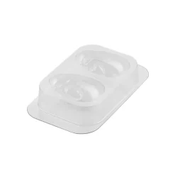 Moule à Chocolat Œufs Souriants 7,7 x 10,8 x H 8,2 cm (x2) - Silikomart