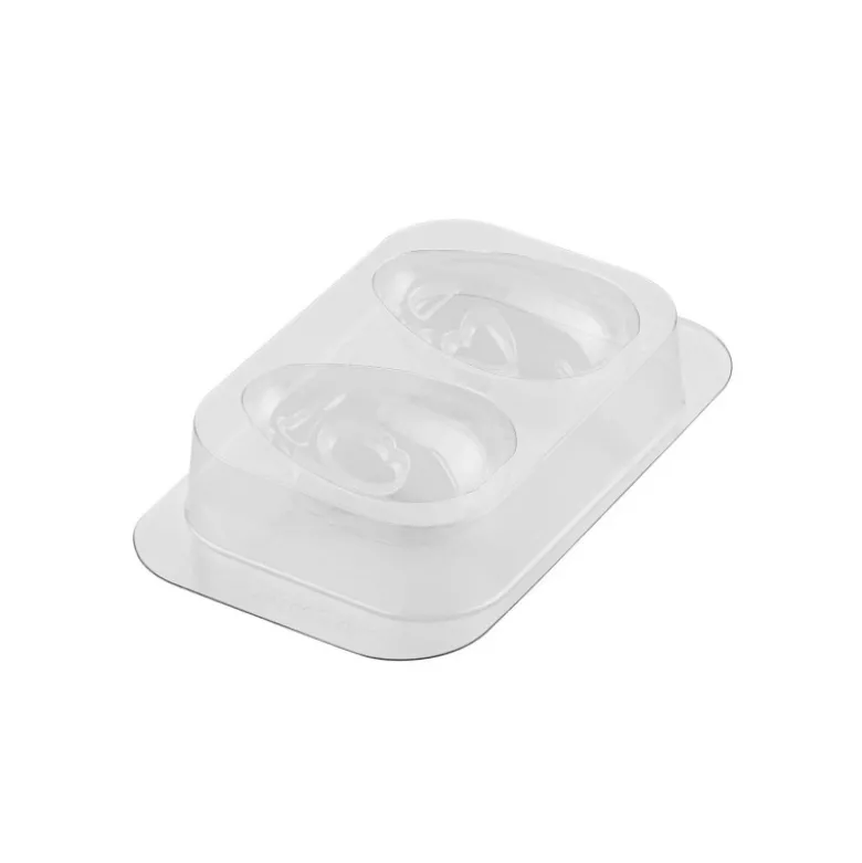 Moule à Chocolat Œufs Souriants 7,7 x 10,8 x H 8,2 cm (x2) - Silikomart
