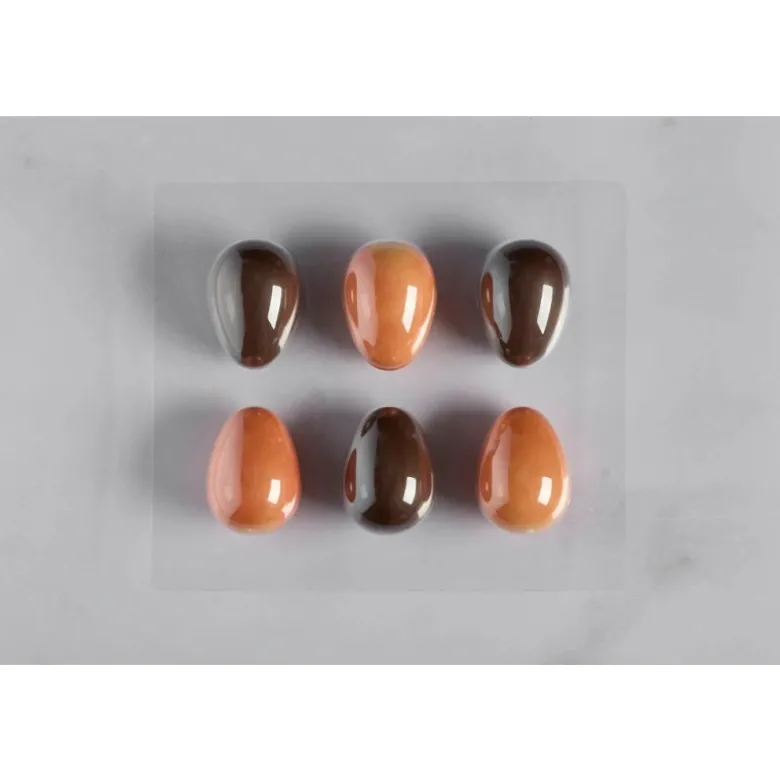 Moule Chocolat 6 Œufs Ø 5 x H 6,8 cm (x3) - Pavoni