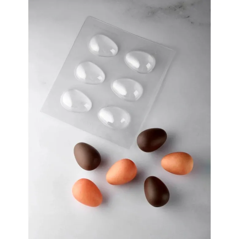 Moule Chocolat 6 Œufs Ø 5 x H 6,8 cm (x3) - Pavoni