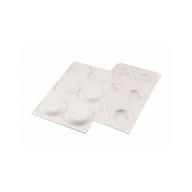 Moule décor rond 50ml x6 - Silikomart professional