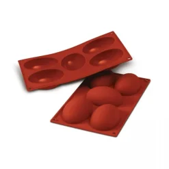 Moule Demi-Œuf Silicone 10,2 x 7,3 cm (x5) - Silikomart
