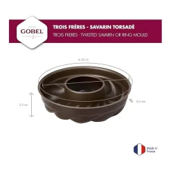 Moule en couronne et savarin torsadé - Gobel