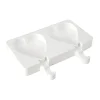 Moule à Glace Silicone 2 Mini Cœur avec bâtonnets - Silikomart