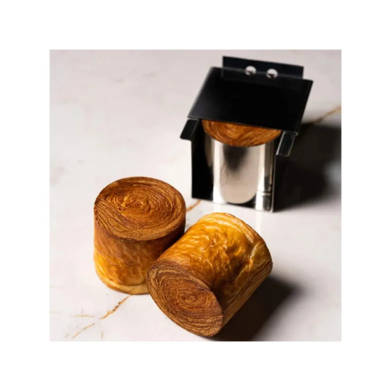 Moule Inox Croissant Géométrique Cylindre 6,5 x H 6 cm - Pavoni