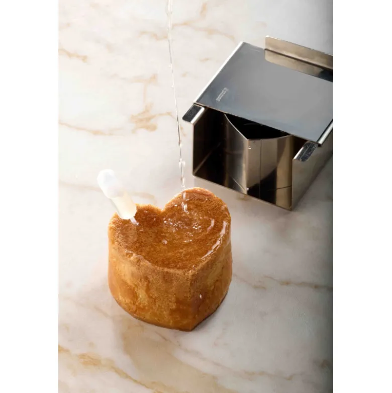Moule Inox Croissant Géométrique Cœur 8 x 7 cm x H 5 cm - Pavoni
