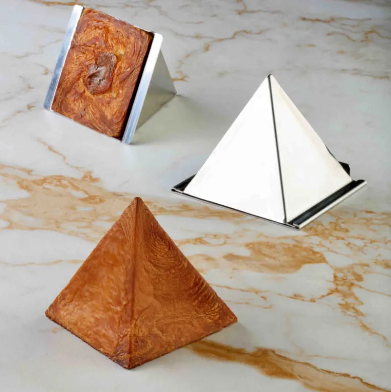 Moule Inox Croissant Géométrique Pyramide 8,5 x H 8,5 cm - Pavoni
