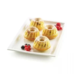 Moule Kouglofs Silicone Ø 7,5 x H 4,1 cm (x6) - Silikomart