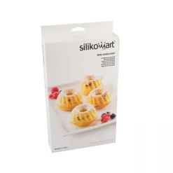Moule Kouglofs Silicone Ø 7,5 x H 4,1 cm (x6) - Silikomart