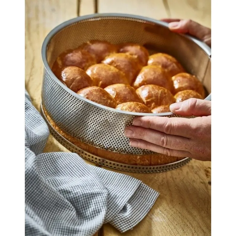 Moule à manqué démontable 24cm inox - De Buyer