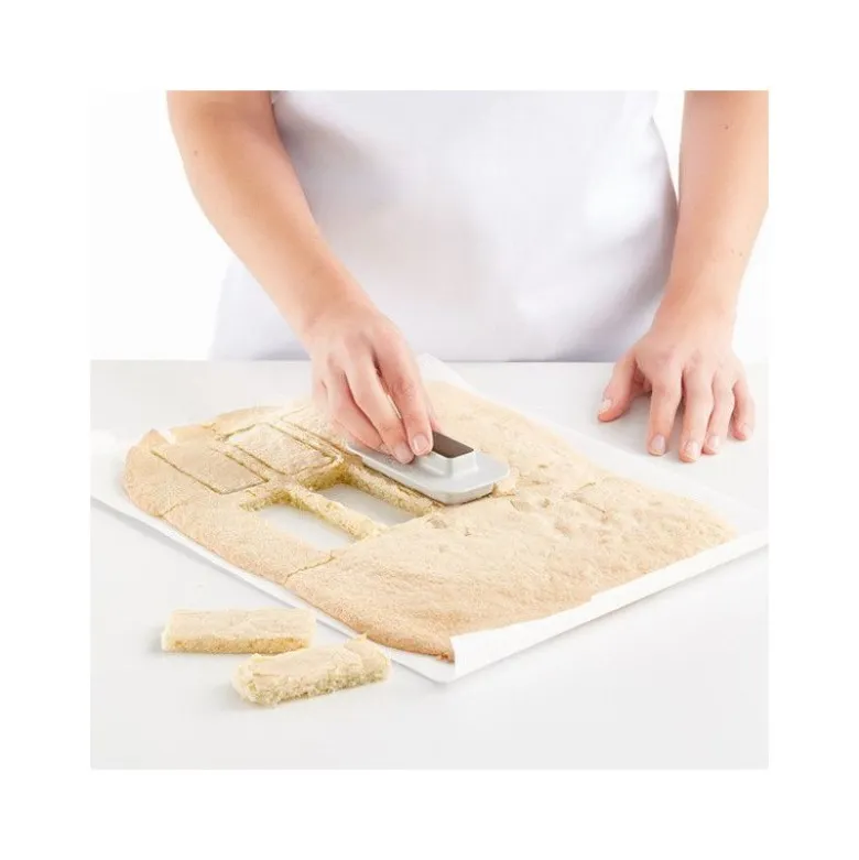 Moule mini bûche carrée avec insert silicone x6 - Lékué