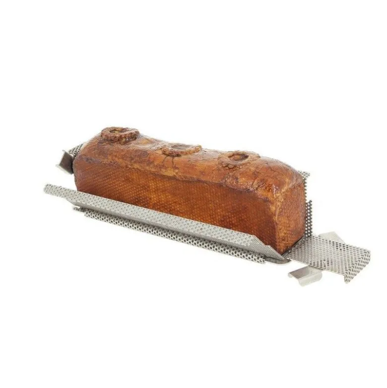 Moule pâté croûte inox pliant perforé Geo Forme 24cm - de Buyer