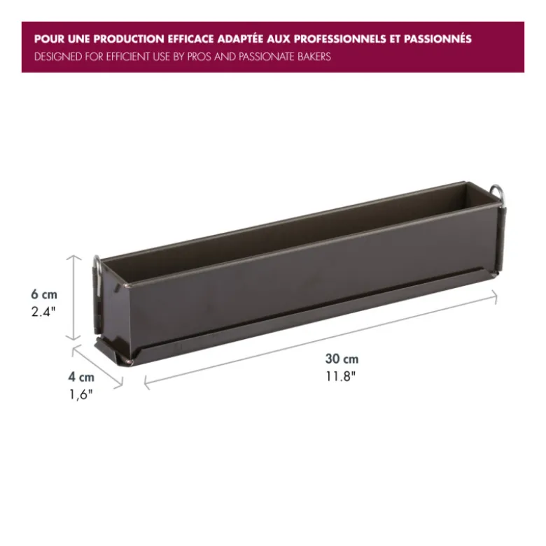 Moule à pâté en croûte 4x30 cm – Gobel