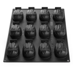 Moule Silicone Amande 9,3 x 5,8 x H 3,8 cm (x12) - Pavoni