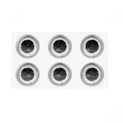 Moule Silicone Atome Ø 6,3 x H 5,5 cm (x6) - Silikomart