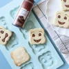 Moule Silicone Biscuit Sourire 30 x 17,5 x H 1,1 cm - Scrapcooking