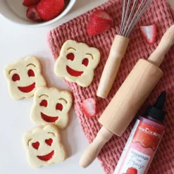 Moule Silicone Biscuit Sourire 30 x 17,5 x H 1,1 cm - Scrapcooking