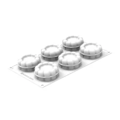 Moule Silicone Charlotte Ø 7 x H 3,2 cm (x6) - Silikomart