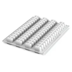 Moule silicone chenille carré Flex Galaxy x4 - Silikomart