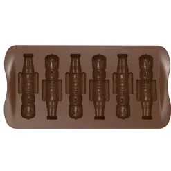 Moule Silicone Chocolat Casse-Noisette 2,6 x 8,4 x H 1,4 cm (x6) Easy Choc - Silikomart