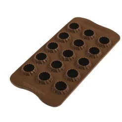 Moule silicone chocolat sphères torsadées x15 - Silikomart