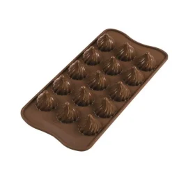 Moule silicone chocolat sphères torsadées x15 - Silikomart