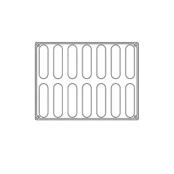 Moule silicone éclair Confy x14 - Pavoni