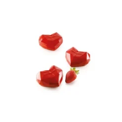 Moule silicone coeur Amorini Origami x6 - Silikomart